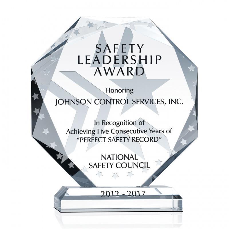 Octagon Diamond Shape Award 5
