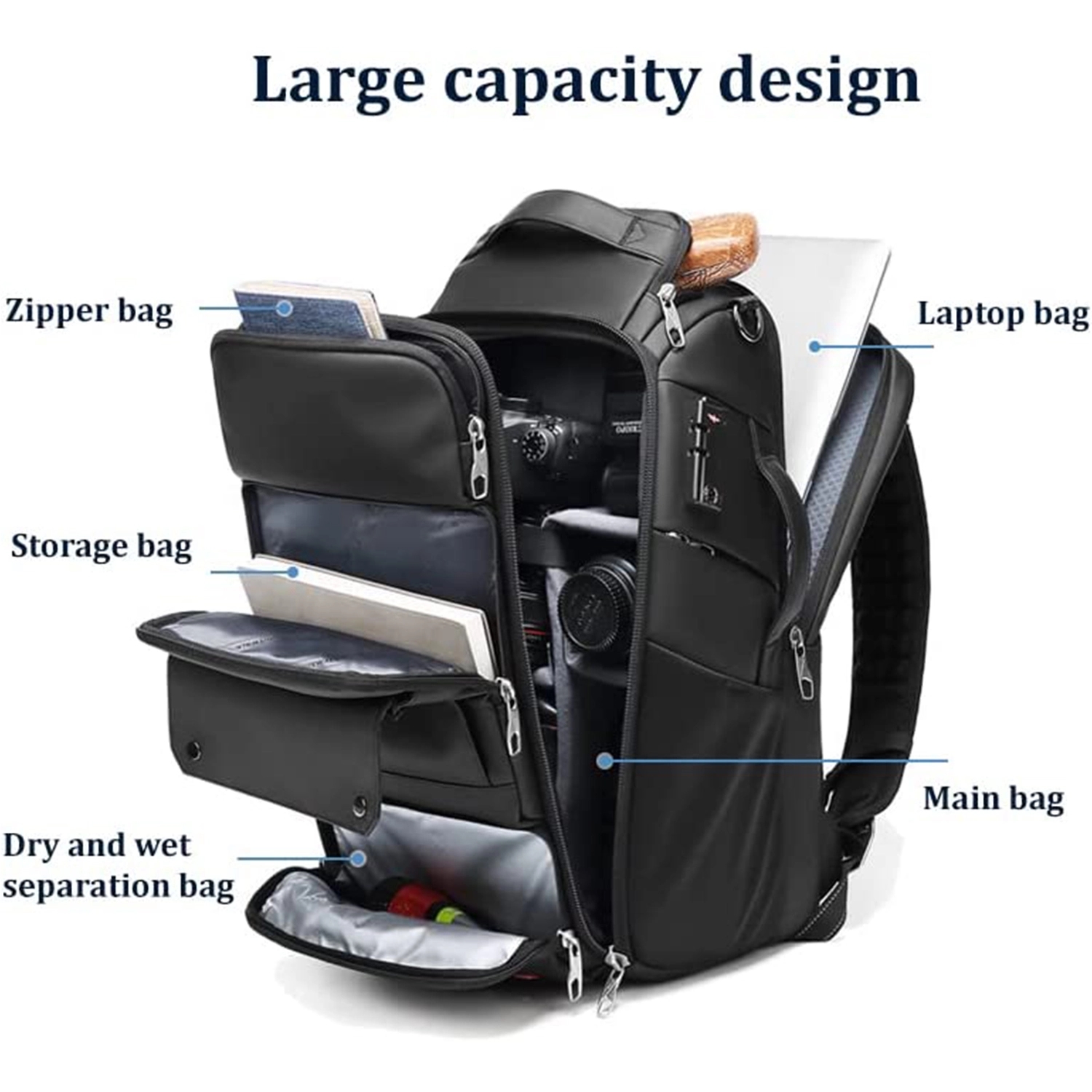 Professional Camera Backpack With Tripod Bracket 3