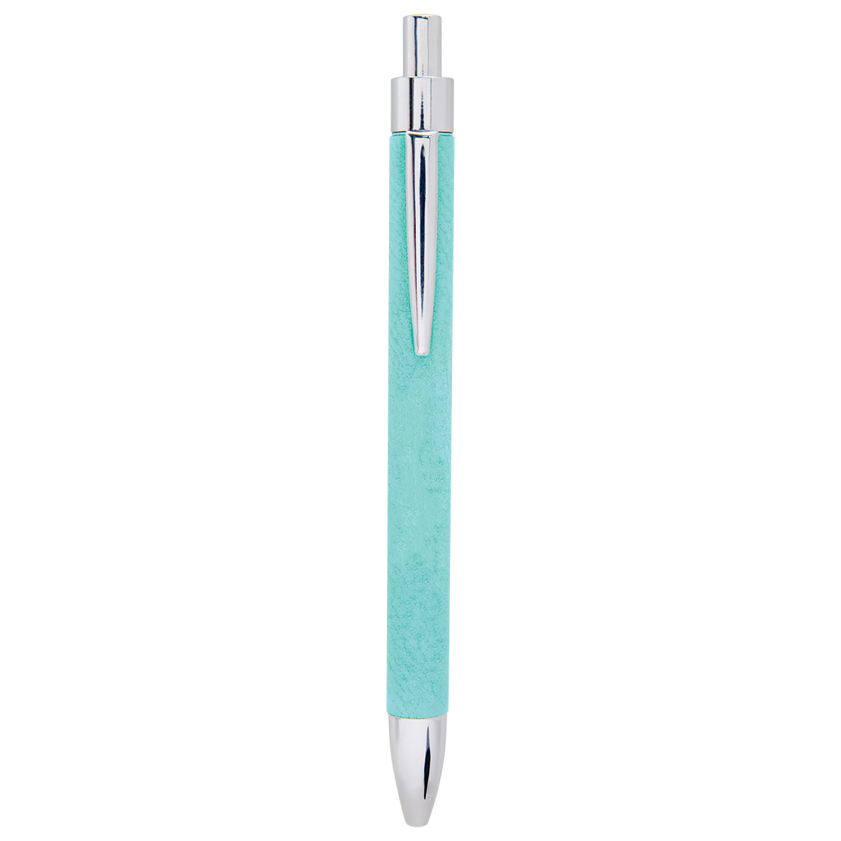 Teal Leatherette Pen 2