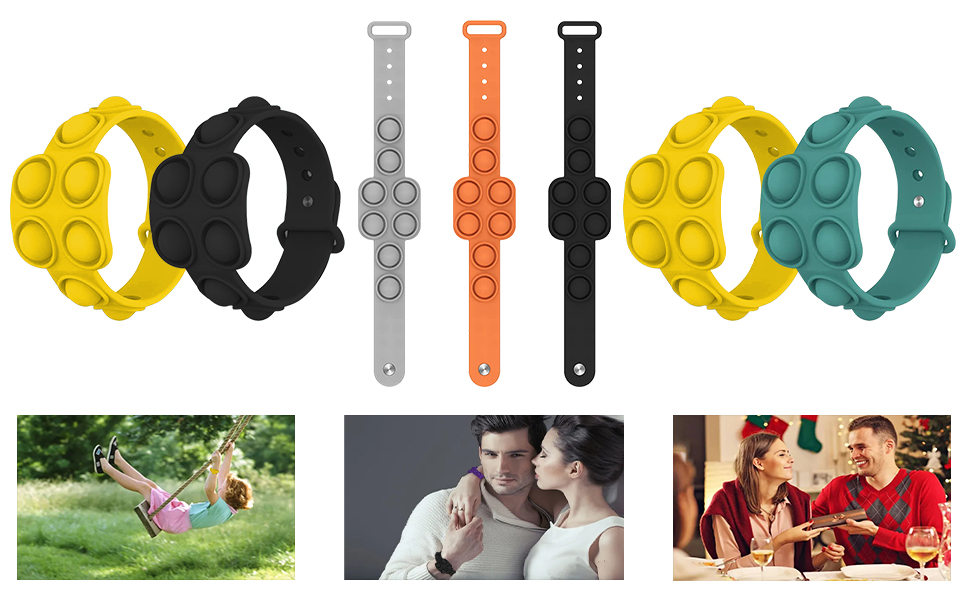 Decompression Silicone Toy Bracelet / Adjustable Buckle 6