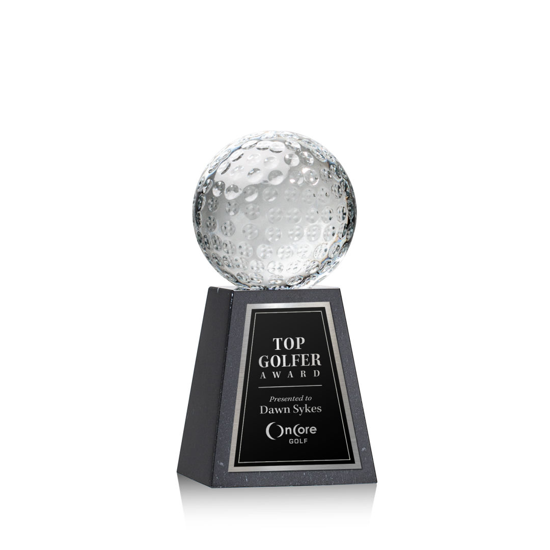Golf Ball Award on Tall Marble Base 5