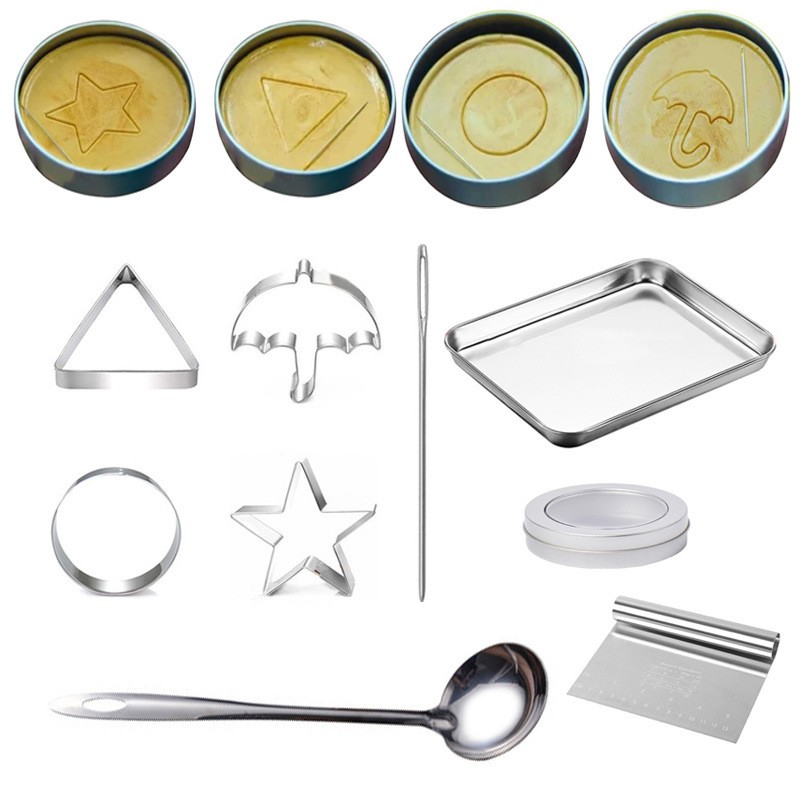 Netflix Korean Dalgona Squid Game Sugar Candy Set Honeycomb Making Tools - 10 Pieces 2