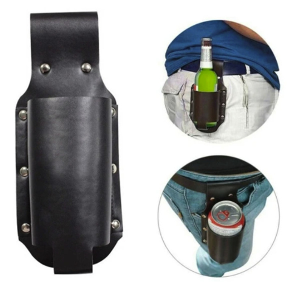 Leather Beer Holster Bottle Holder 4