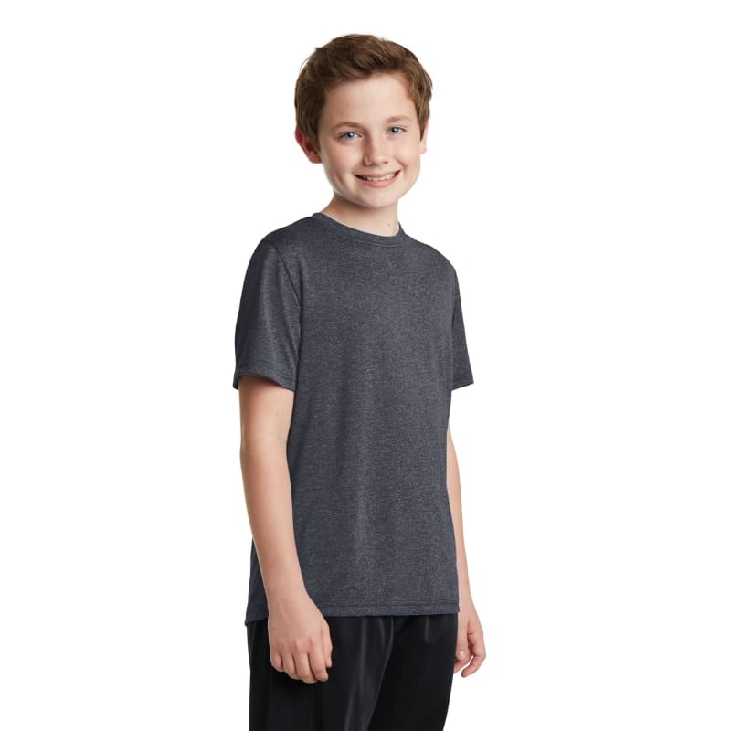 Sport-Tek Youth Heather Contender Tee. 22