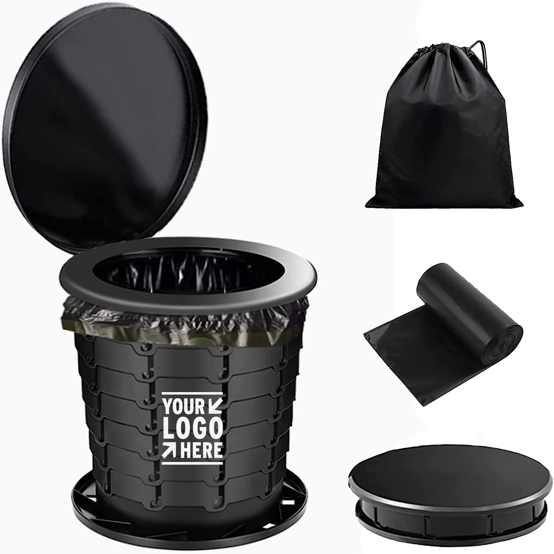 Car Boat Travel Foldable Adult Camping Emergency Portable Restroom Potty Toilet 2