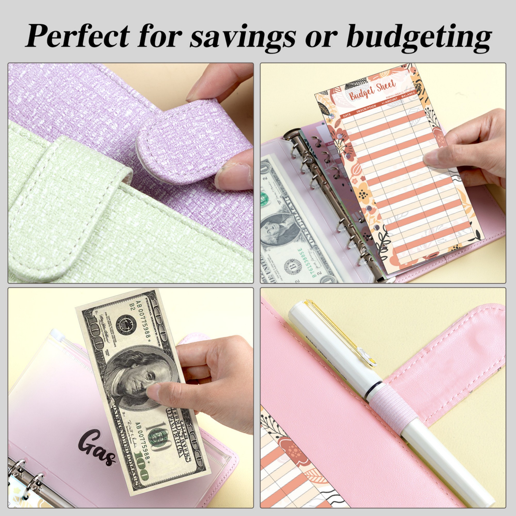 A6 Money Saving Challenge Binder 2