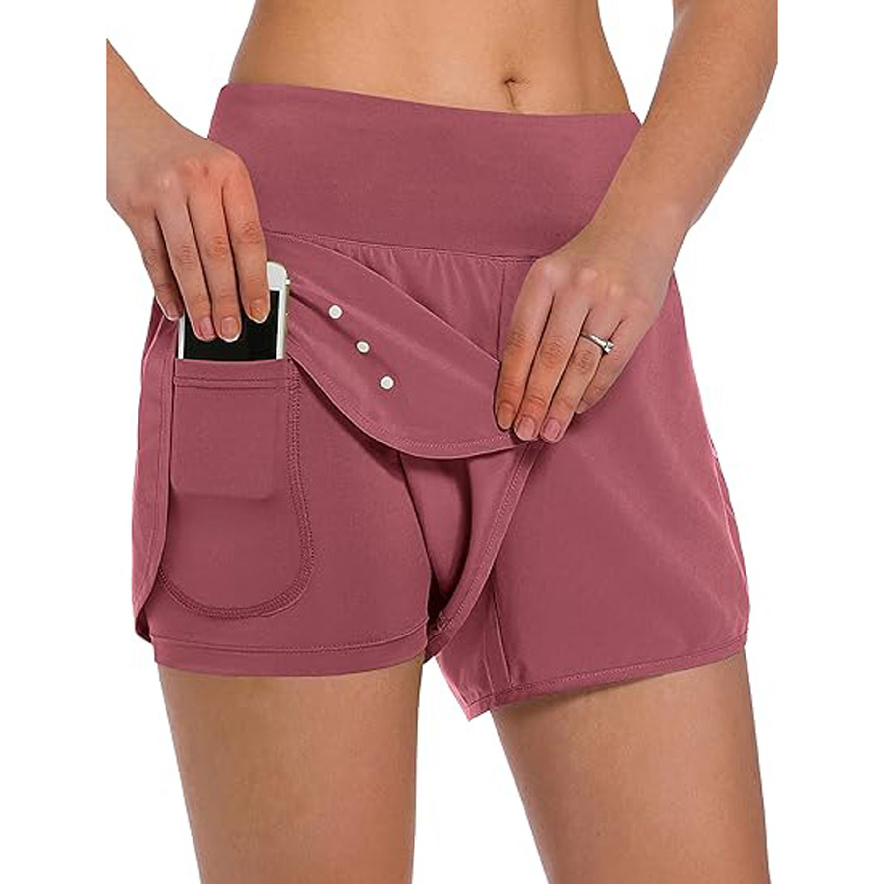 Women's 2 in 1 Running Shorts 10