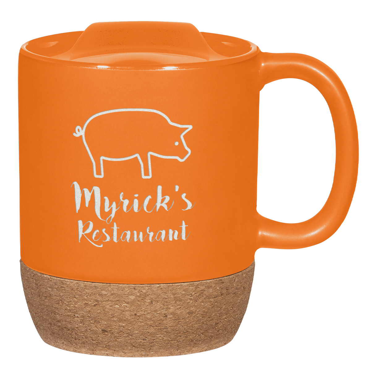 14 Oz. Cork Base Ceramic Mug 4