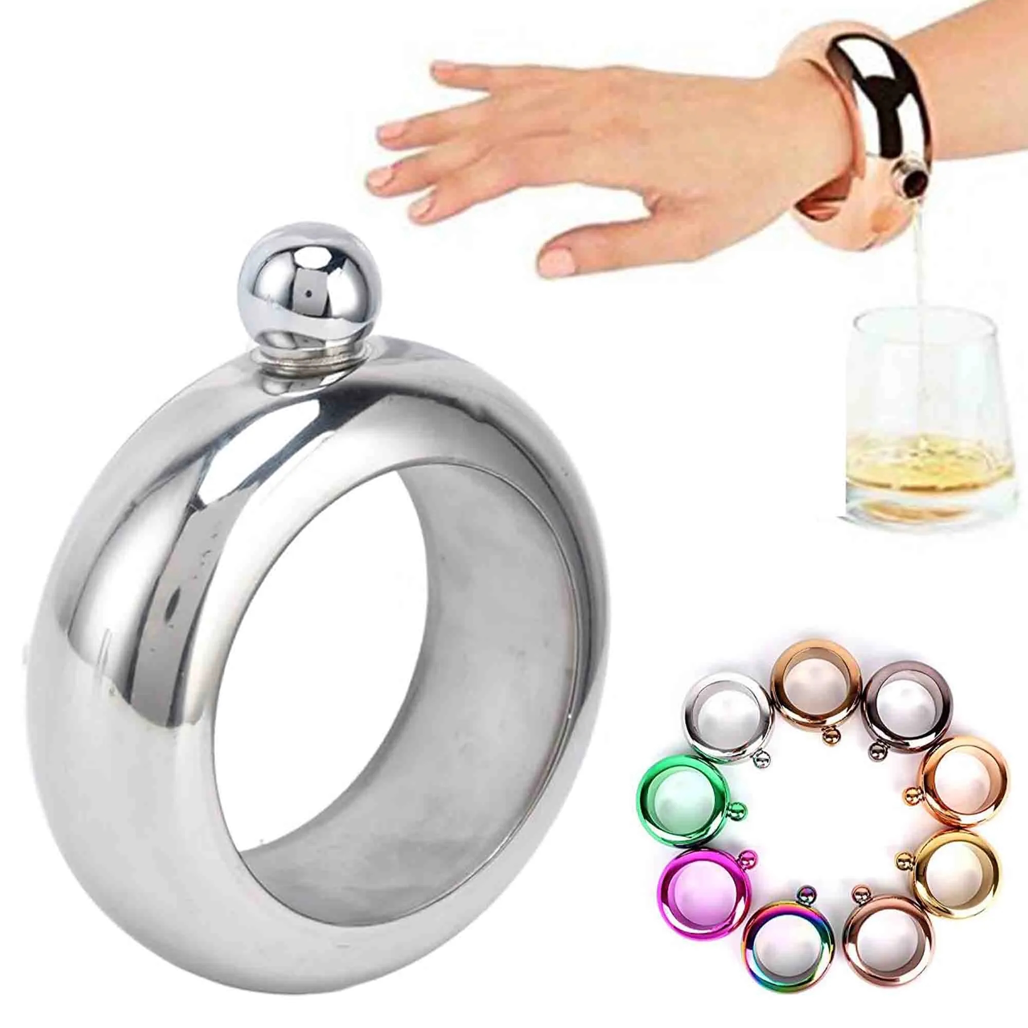 Round Bracelet Shape Wine Pot 4
