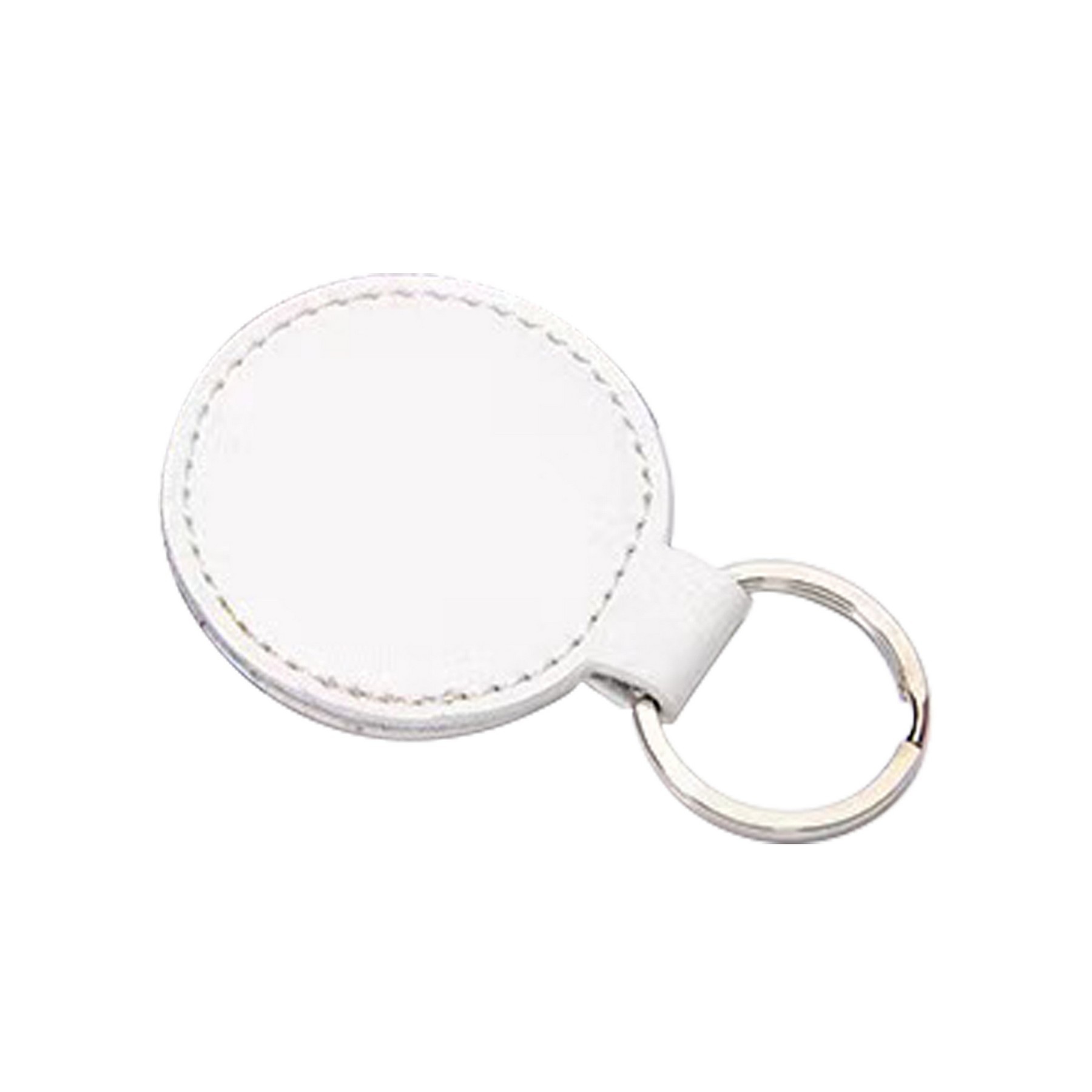 Simulated Leather Circular Key Chain 8