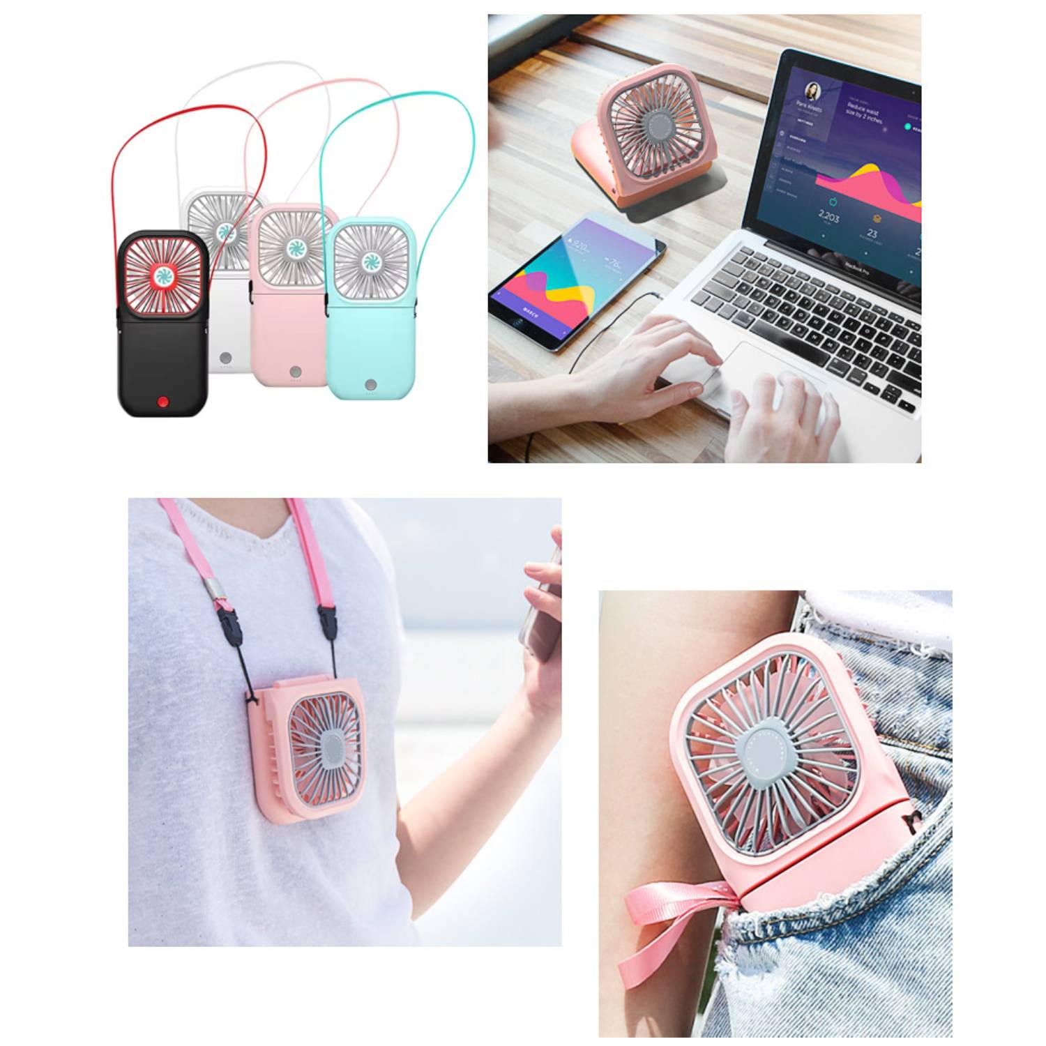 2-in-1 Multifunction Foldable Fan with Power Bank 4