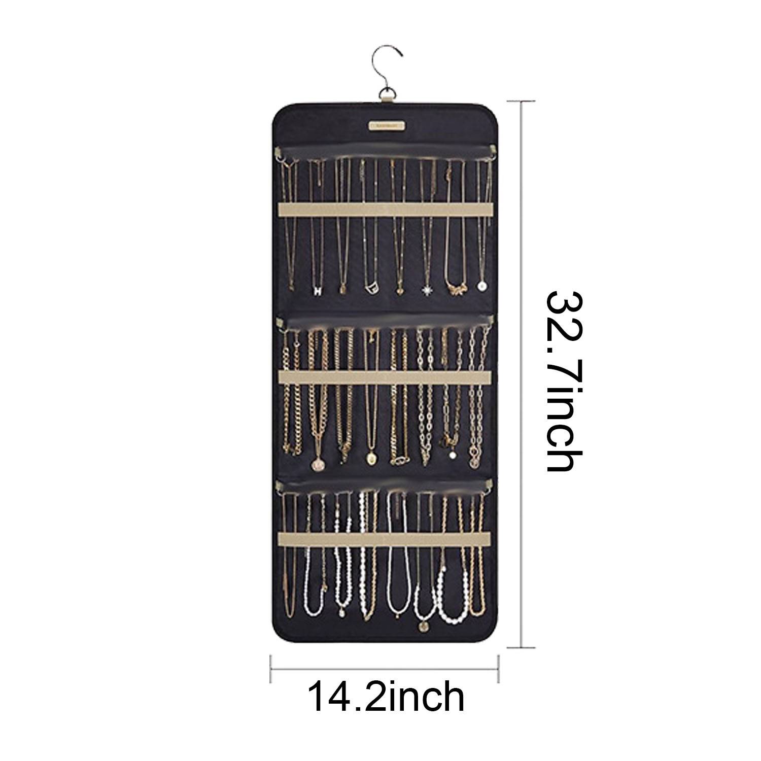 Jewelry Organizer Storage Roll w/ Hanger 4
