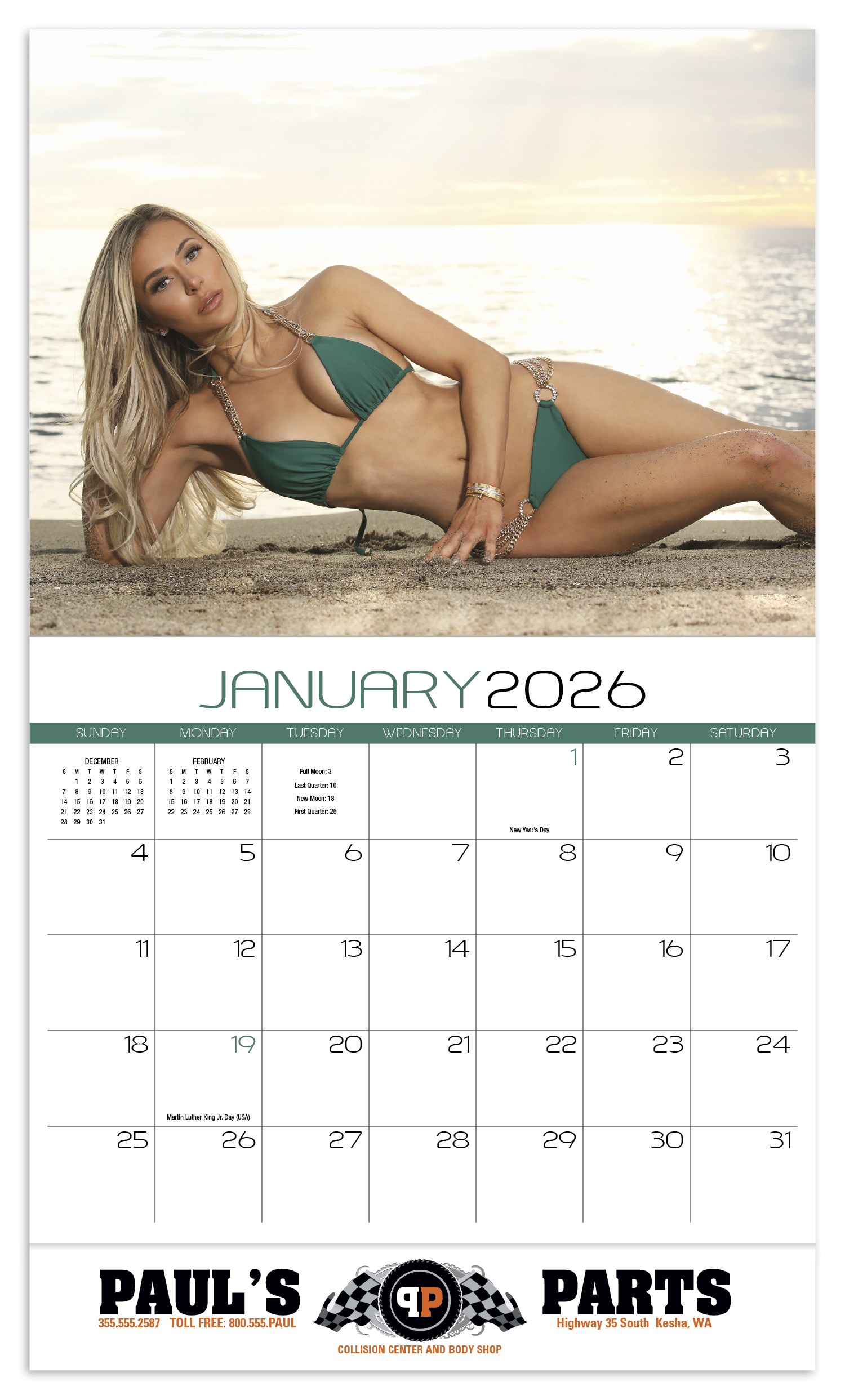 HotLine® Products Swimsuits Appointment Calendar - Stapled 26