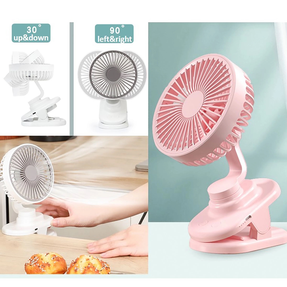 Clip Desk Fan Usb 4