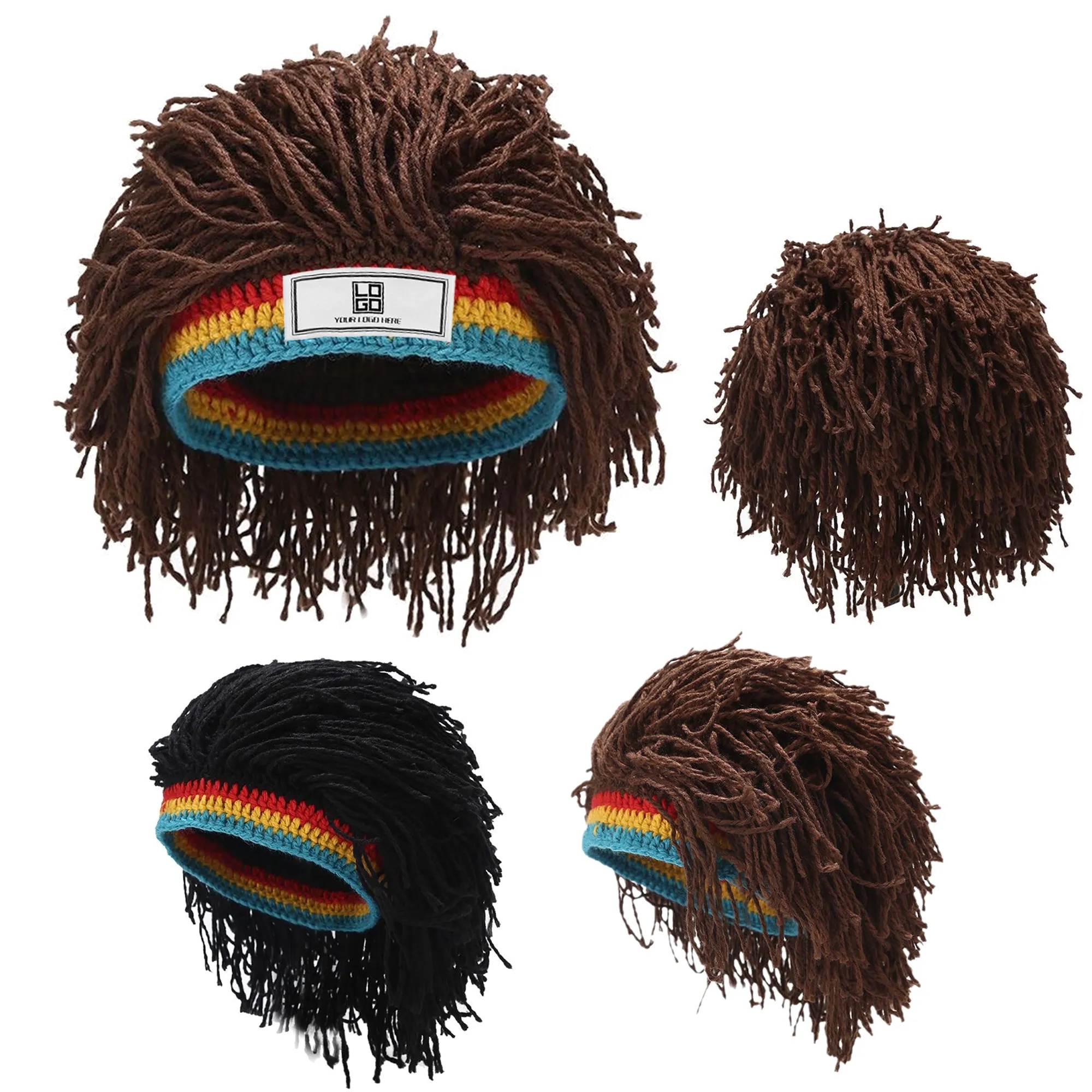 Knit Wig Hat With Dreadlocks