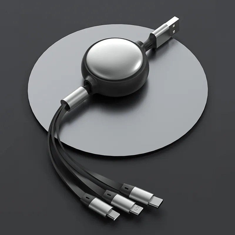 3 in 1 Multi USB Retractable Charger Cable 3A Multiple Cord 2