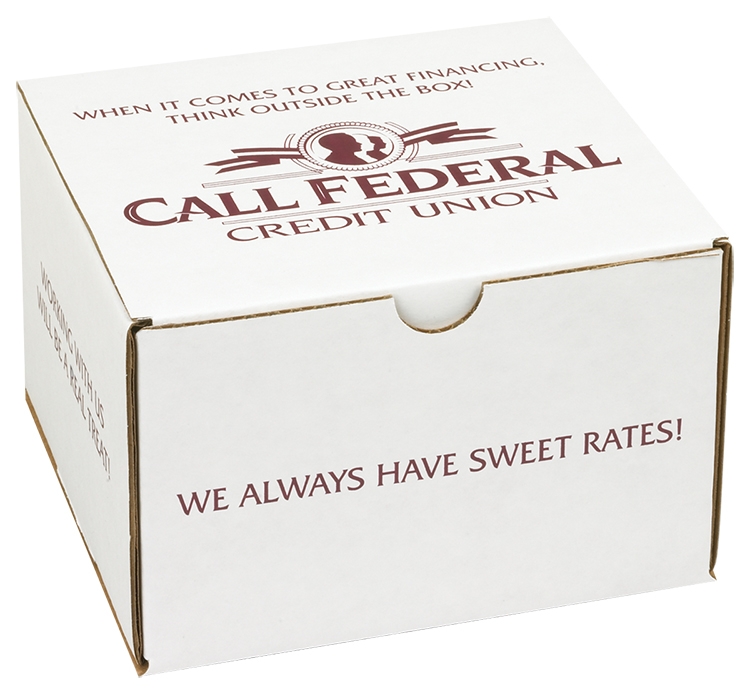 6" x 6" x 4" - B-Flute Inside Tuck Box 2