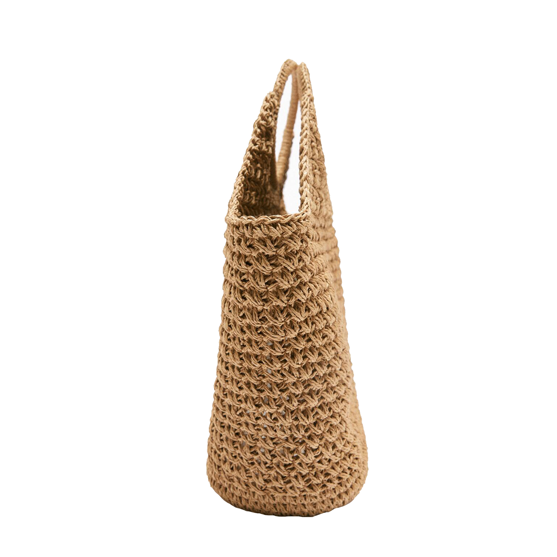 Hand-woven Straw Large Bag Round Handle for women 1