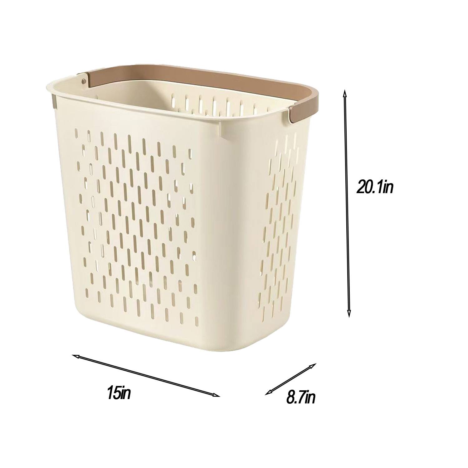 Home Bathroom Laundry Hamper w/ Handle 3