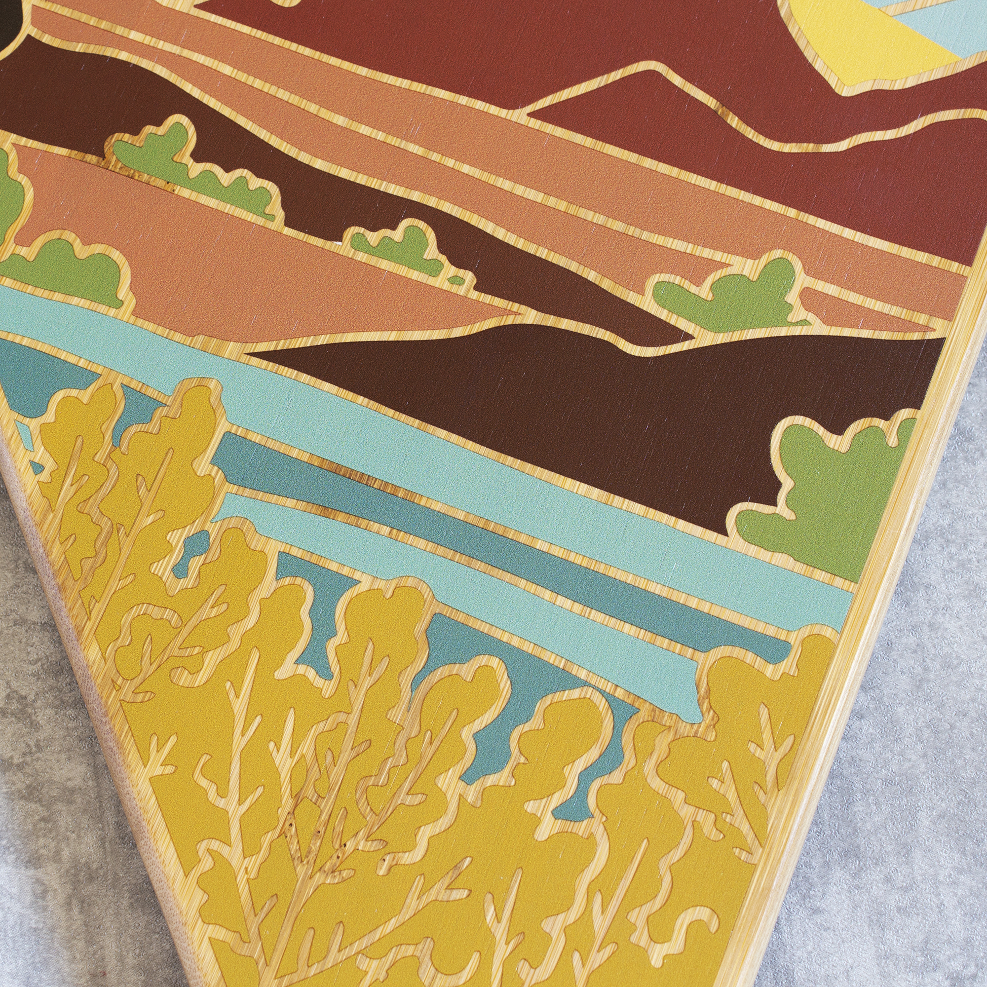 Nevada State Shaped Cutting and Serving Board with Artwork by Summer Stokes 3