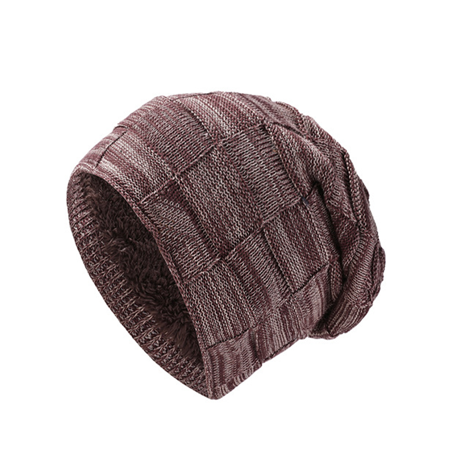 Men Lined Knit Warm Thick Binie Hat 6