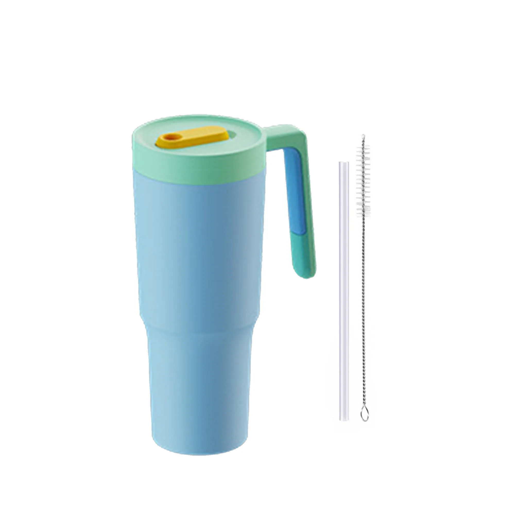 New 40oz Straw Cup with Handle 12