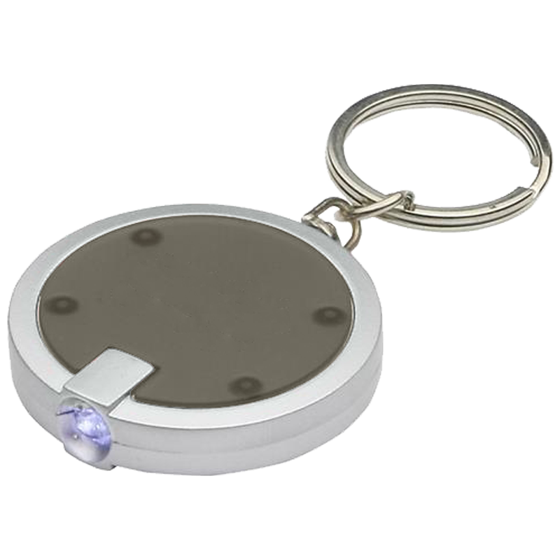 Circular Shaped LED Flashlight Key Chain 3