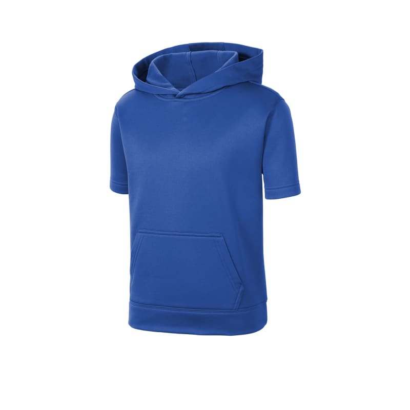 Sport-Tek Youth Sport-Wick Fleece Short Sleeve Hooded Pullover. 21