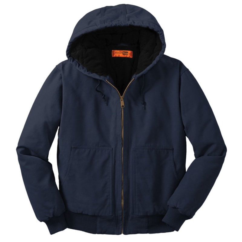 CornerStone Washed Duck Cloth Insulated Hooded Work Jacket. 23