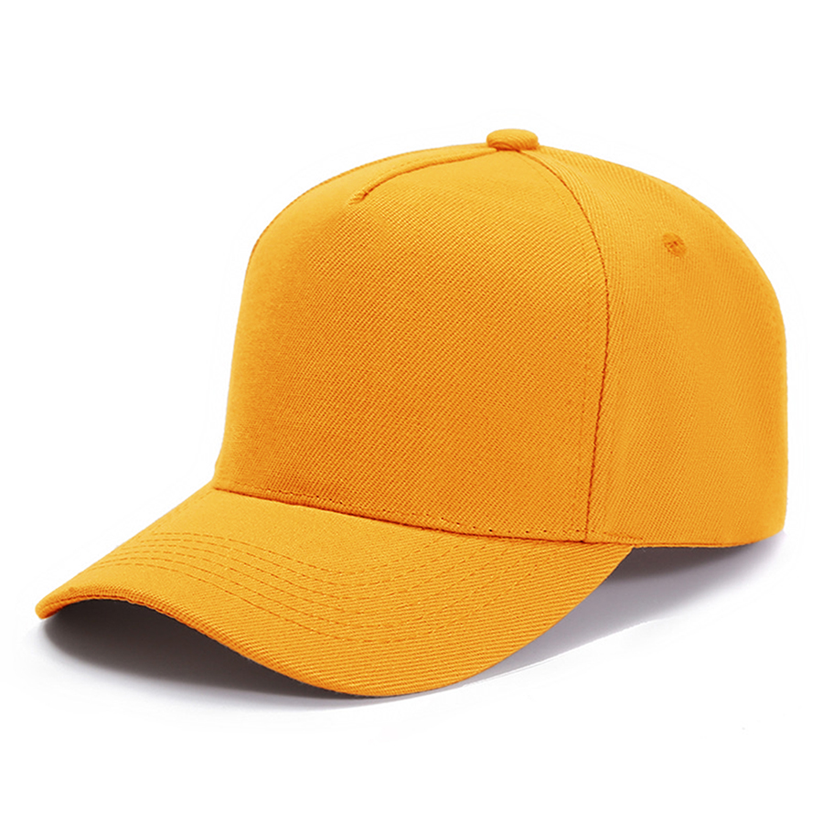 Stock Solid Color Polyester 5-Panel Cap 22