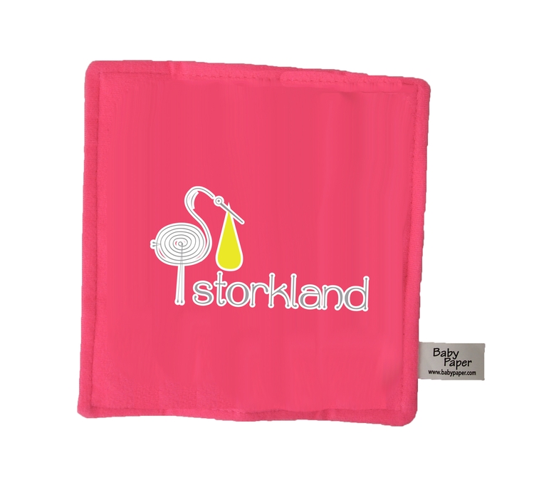 6" Pink Baby paper with full color imprint 1