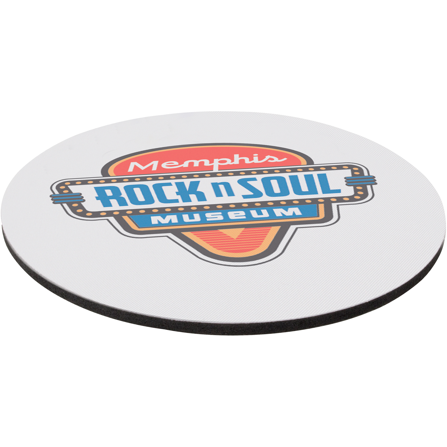 8" Rd 1/8" Thick Full Color Soft Mouse Pad 2