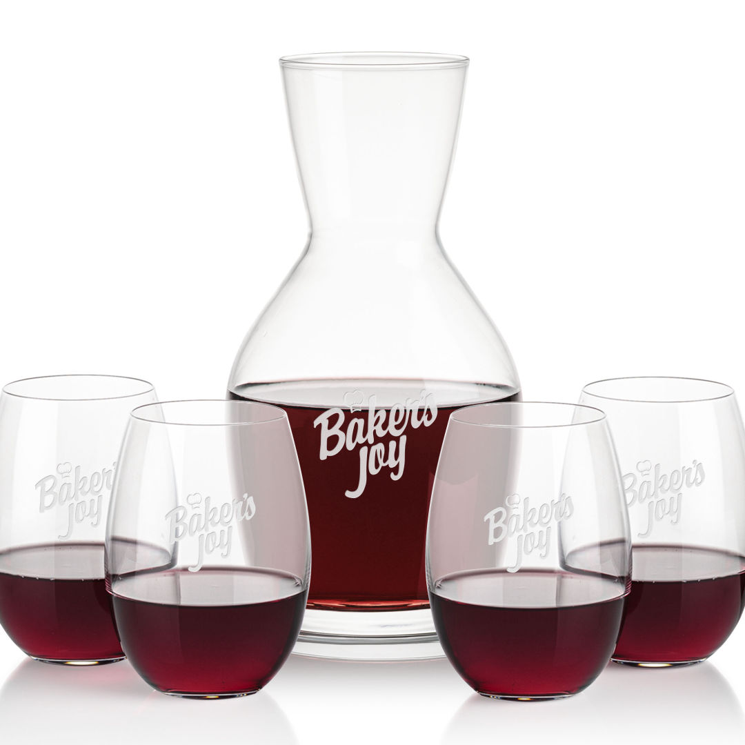 Westwood Carafe & Carlita Stemless 3