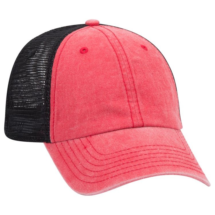OTTO CAP® OTTO FLEX® Fitted 6 Panel Low Profile Mesh Back Trucker Hat 28