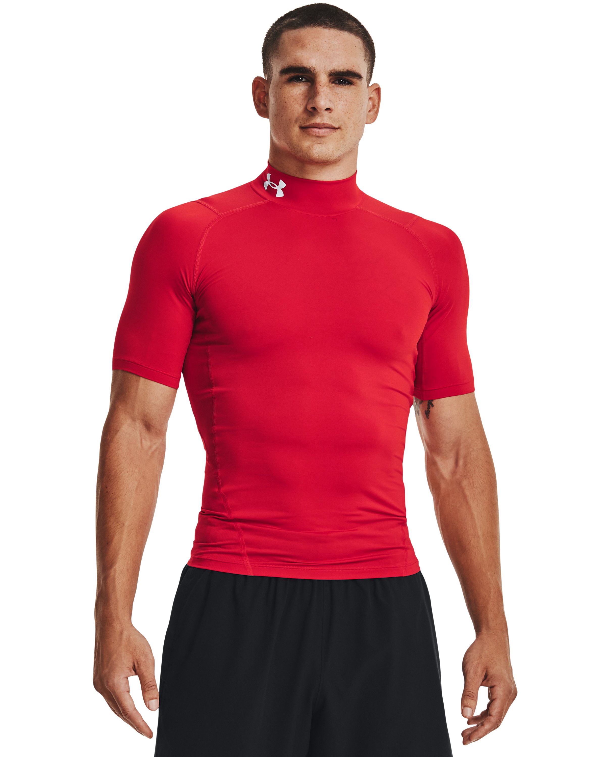 HeatGear Compression Men's Mock Short Sleeve 7