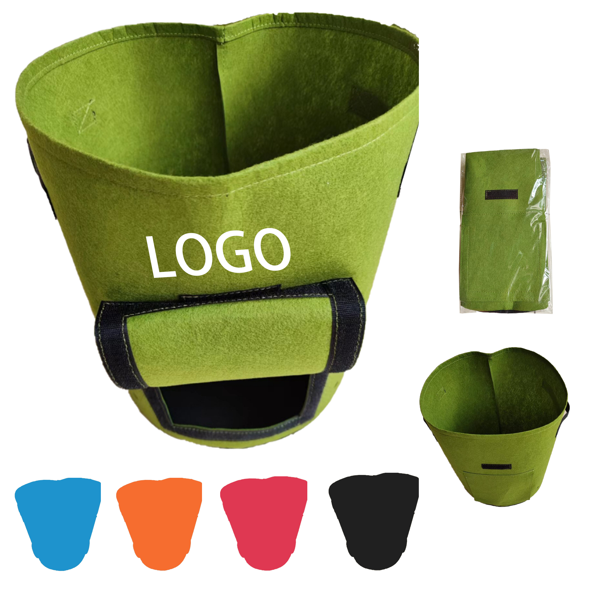 Non-Woven 7 Gallons Garden Planting Bag With Handle MOQ 50 1