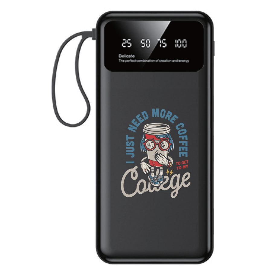 Compact LED Power Bank with Flashlight 8000mAh 1