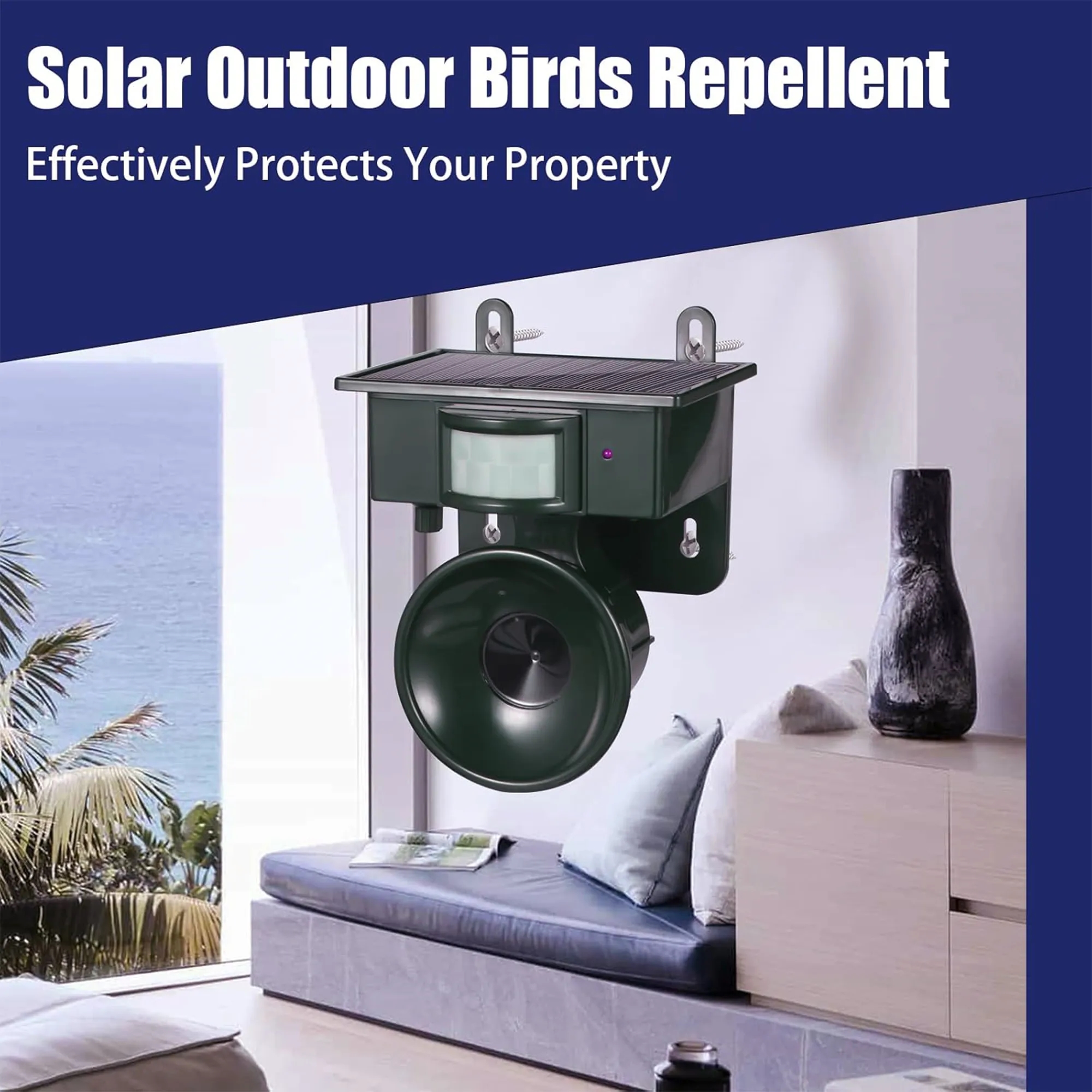 Solar-Powered Ultrasonic Animal Repeller 9