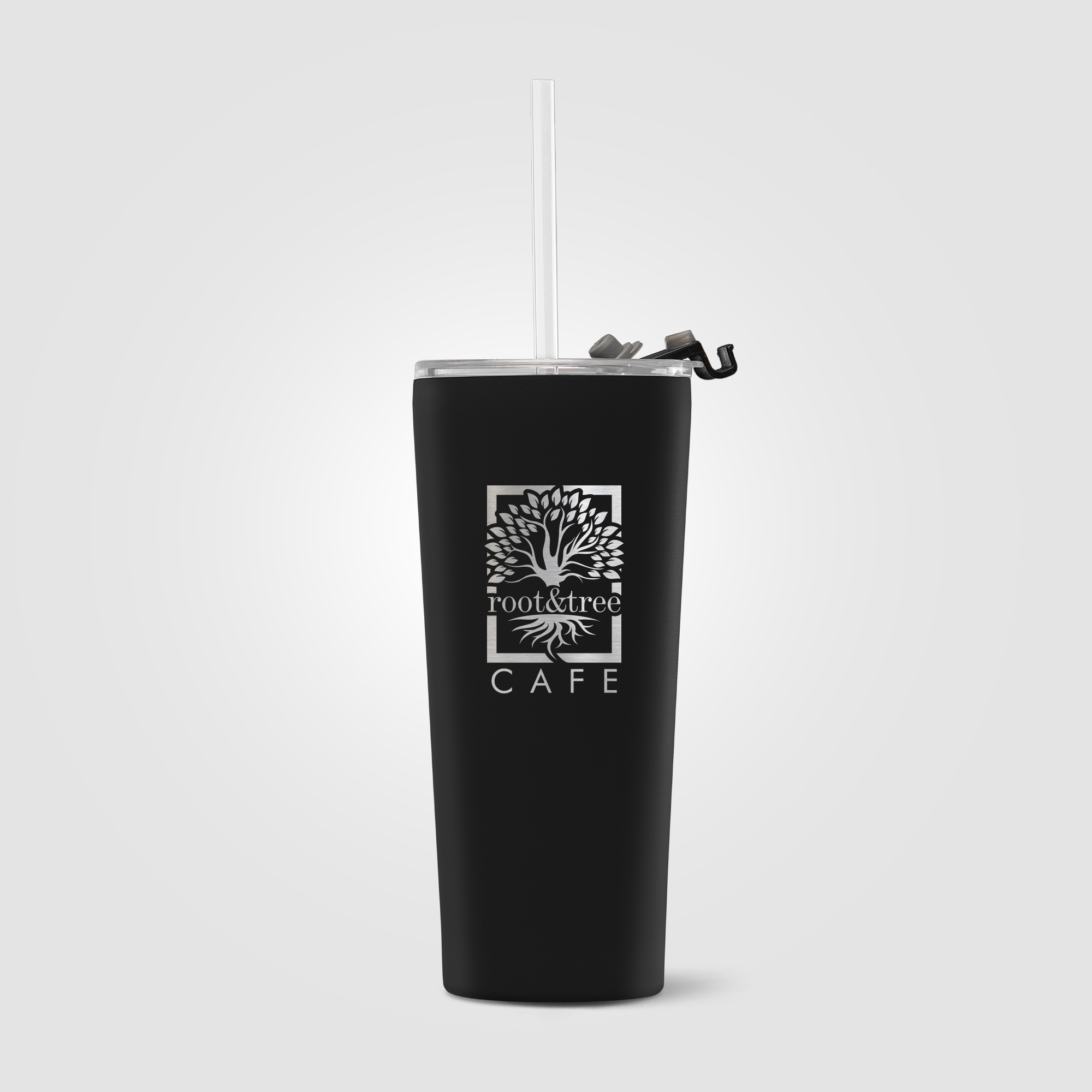Excalibur - 21 oz. Double-Wall Stainless Tumbler with Straw​​ 15