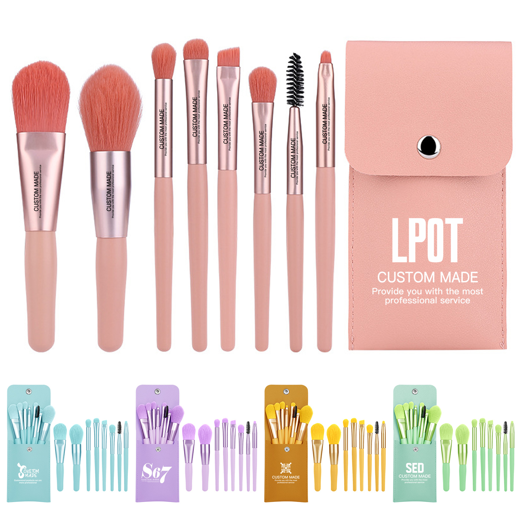 Makeup Brush Set 8Pcs 7