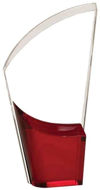 9 1/2" Ruby Lunar Acrylic Award 1