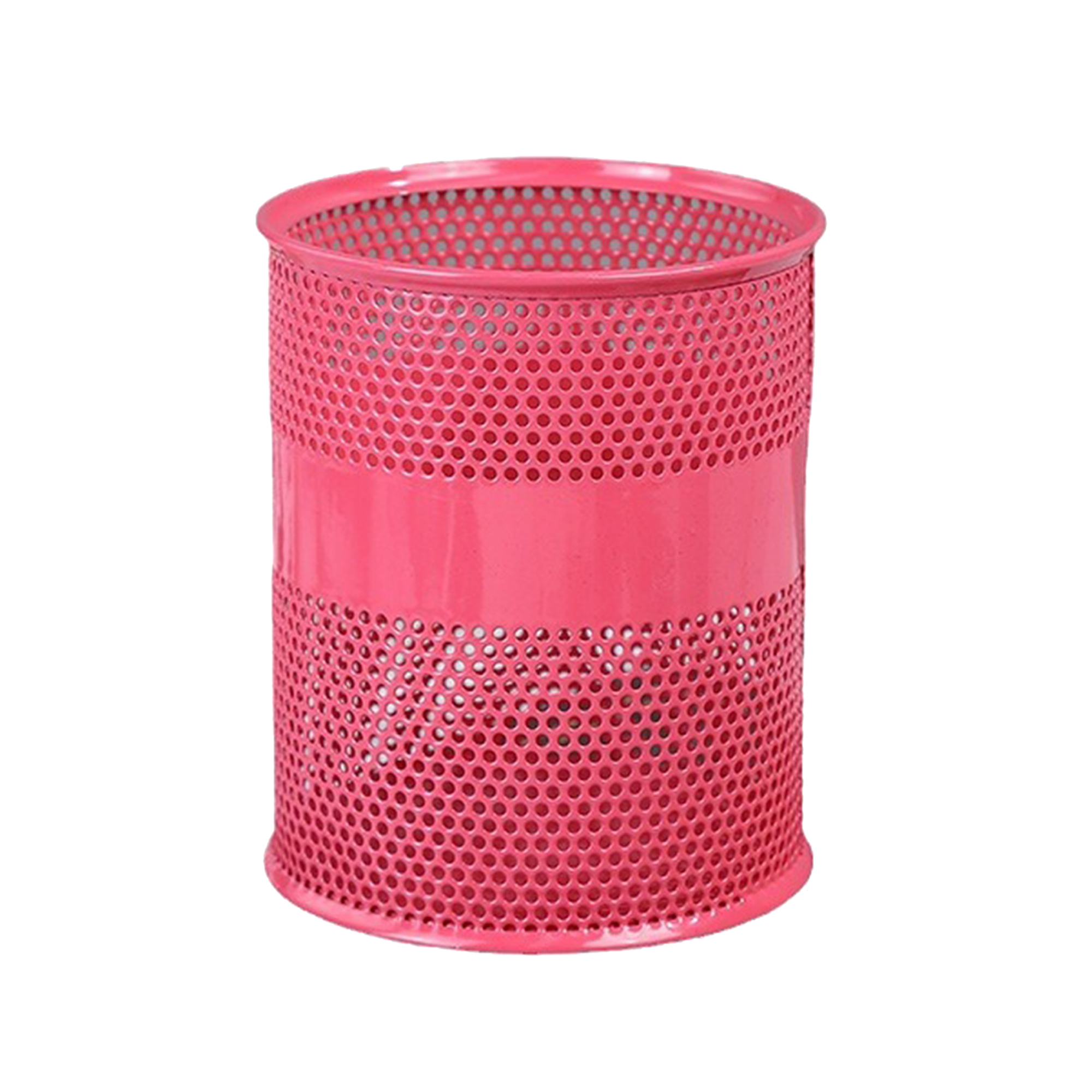 Round Perforated Metal Pen Cup Organizer 4