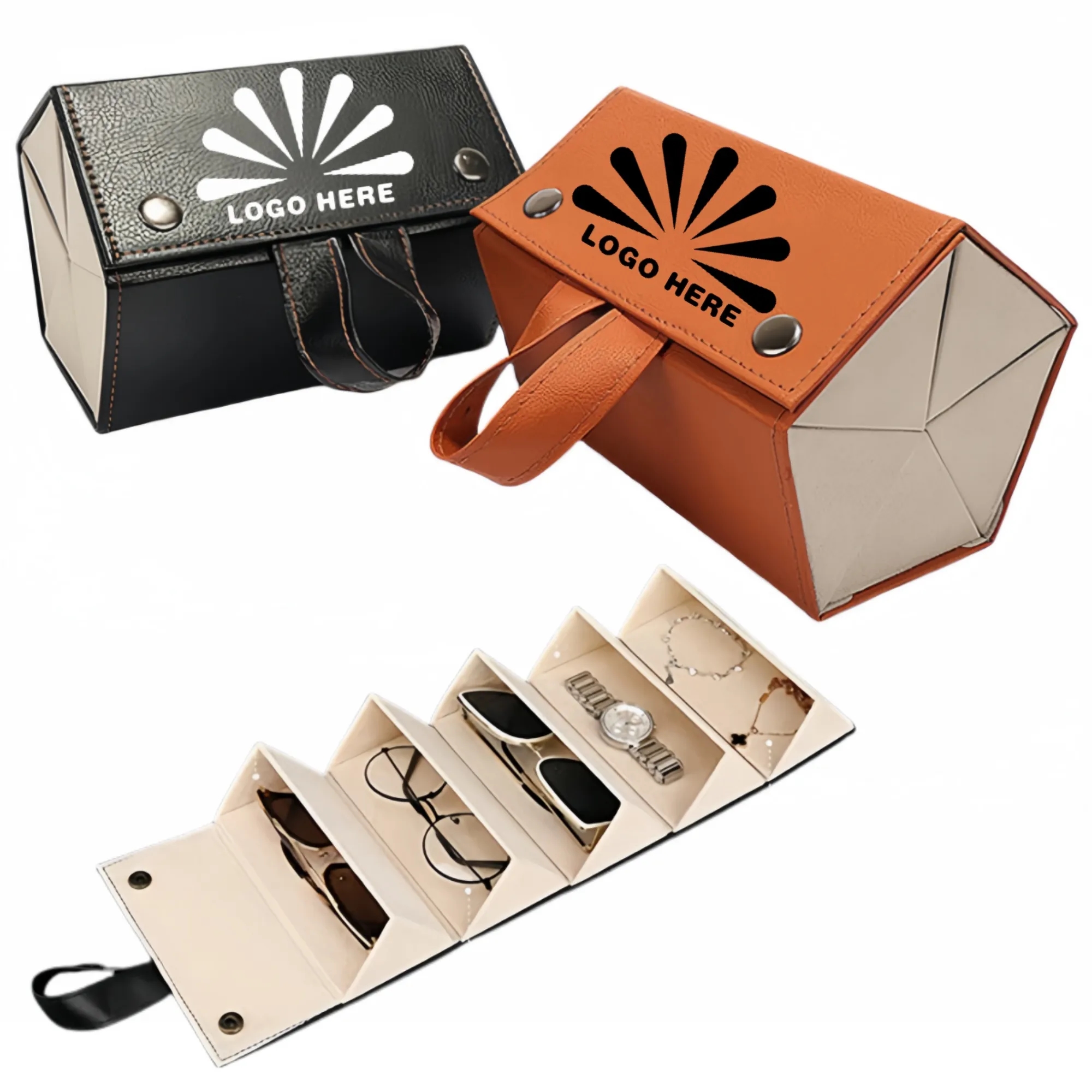 5 Slots Foldable Eyeglasses Case 1