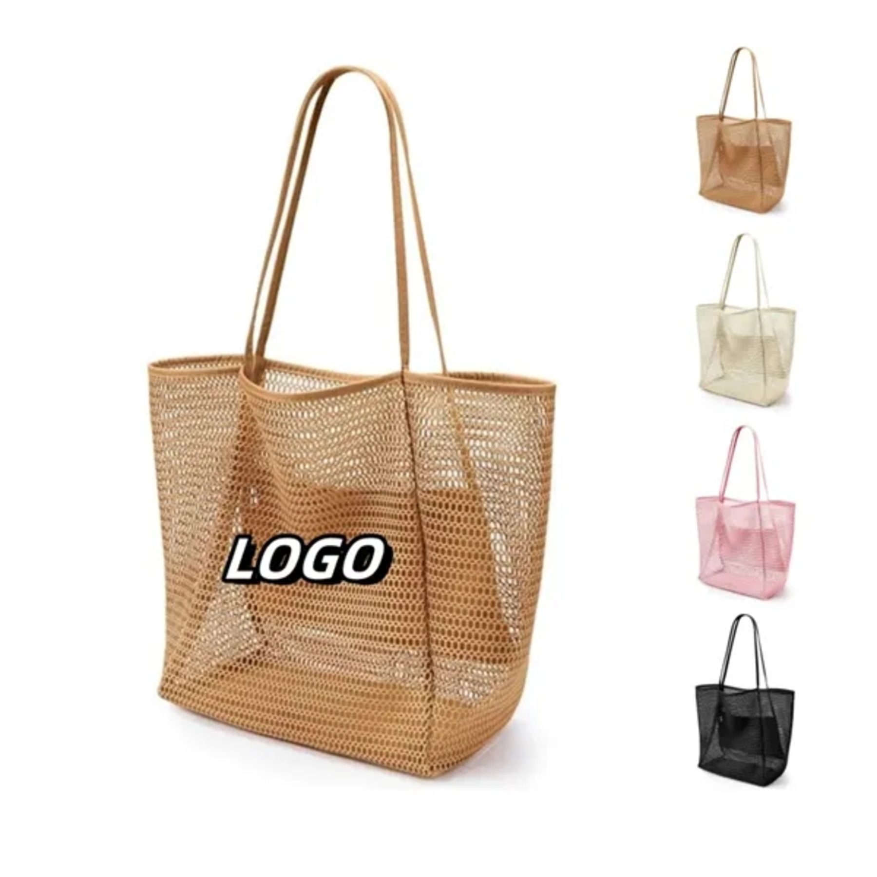 Folding Mesh Beach Bag
 1