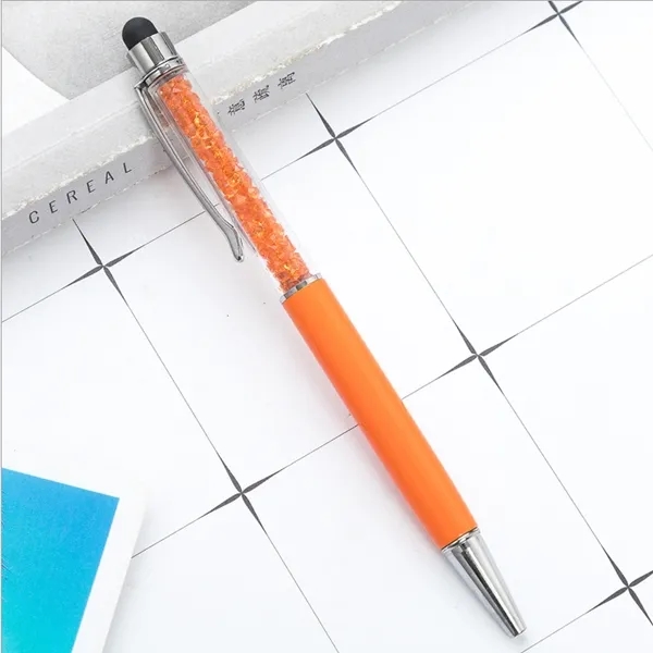 Twist Action Ballpoint Pen w/Crystals 5