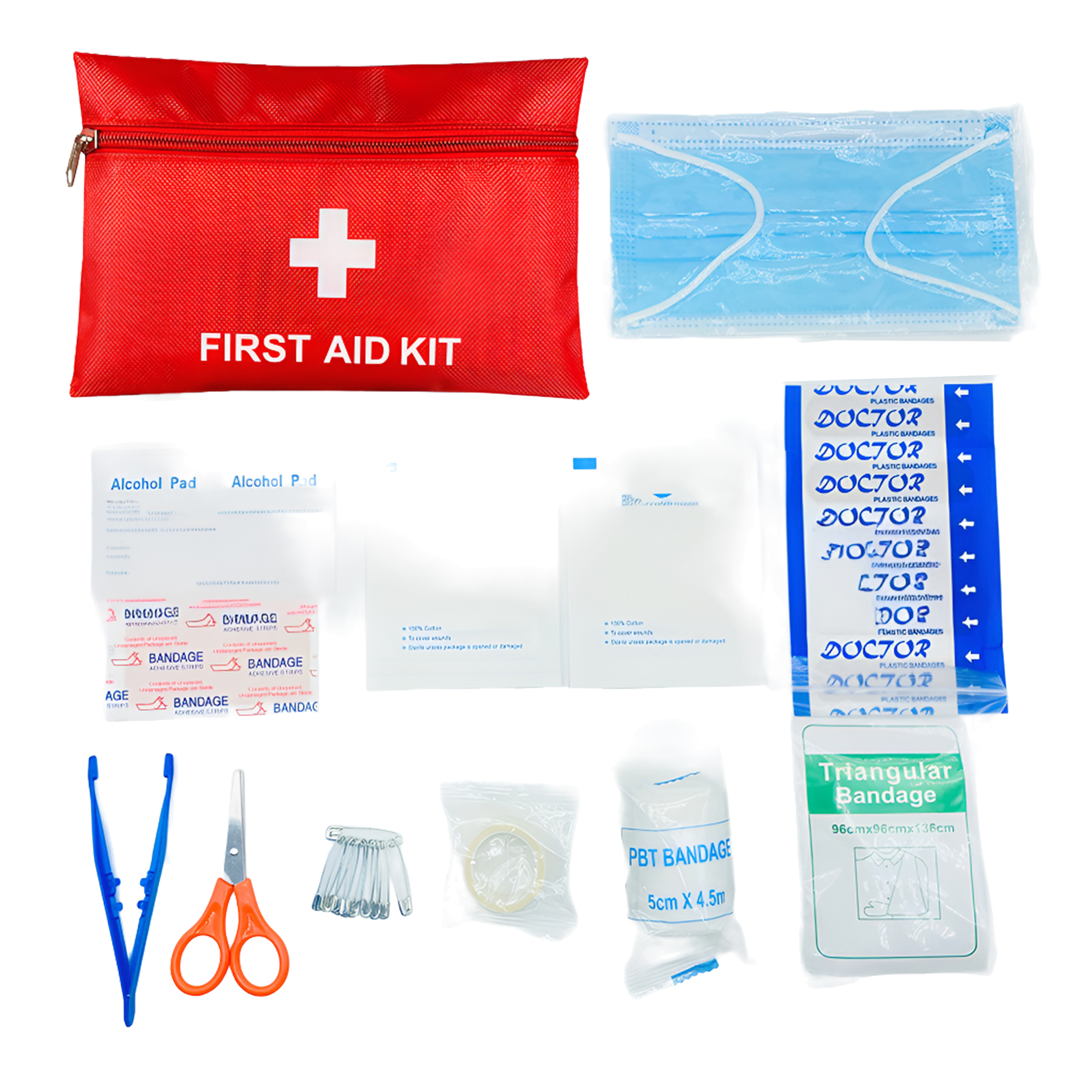 MOQ50 Compact First Aid Kit for Travel and Adventures 1