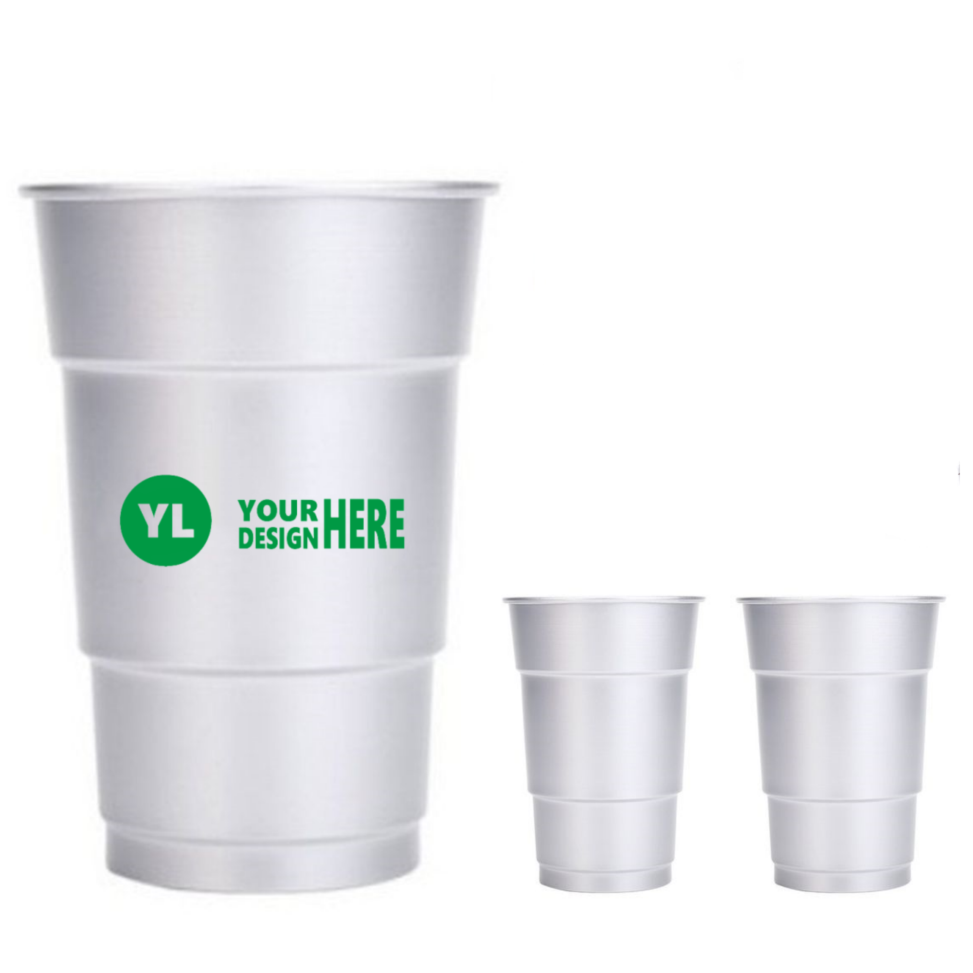 Recycled Aluminum Stadium Party Cup 16oz. 3