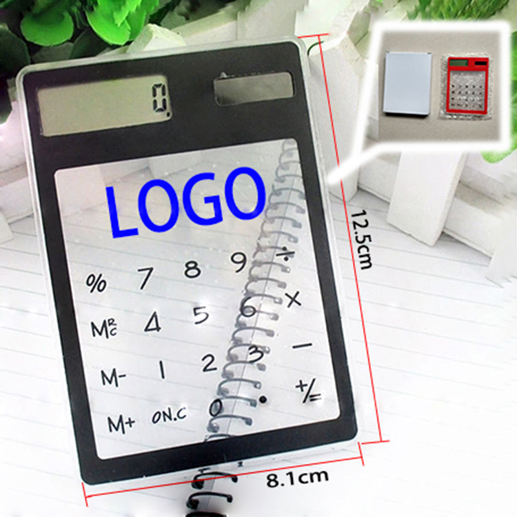 Multifunction Solar Power Transparent Touch Screen Calculato 4