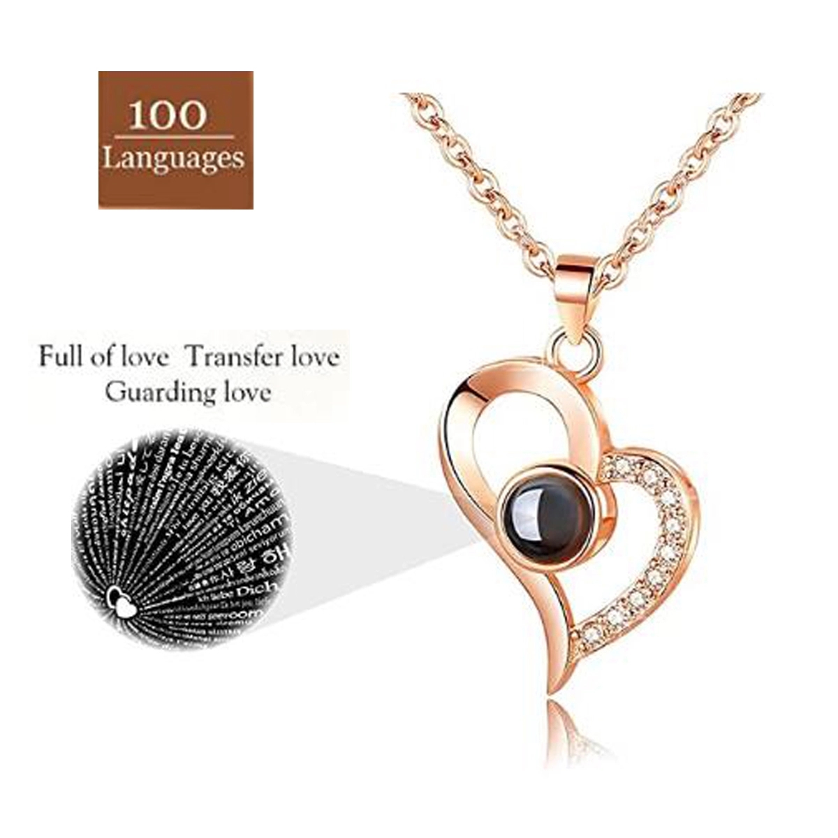 I Love You Necklace 100 Languages 5