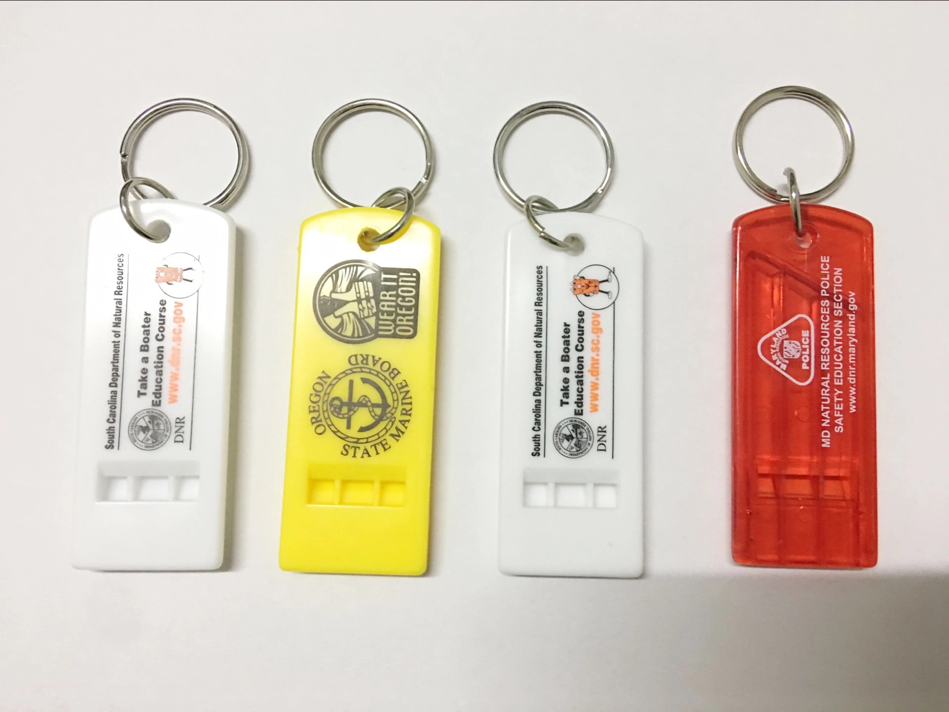 Safety Whistle Plastic Key Ring Whistle 1